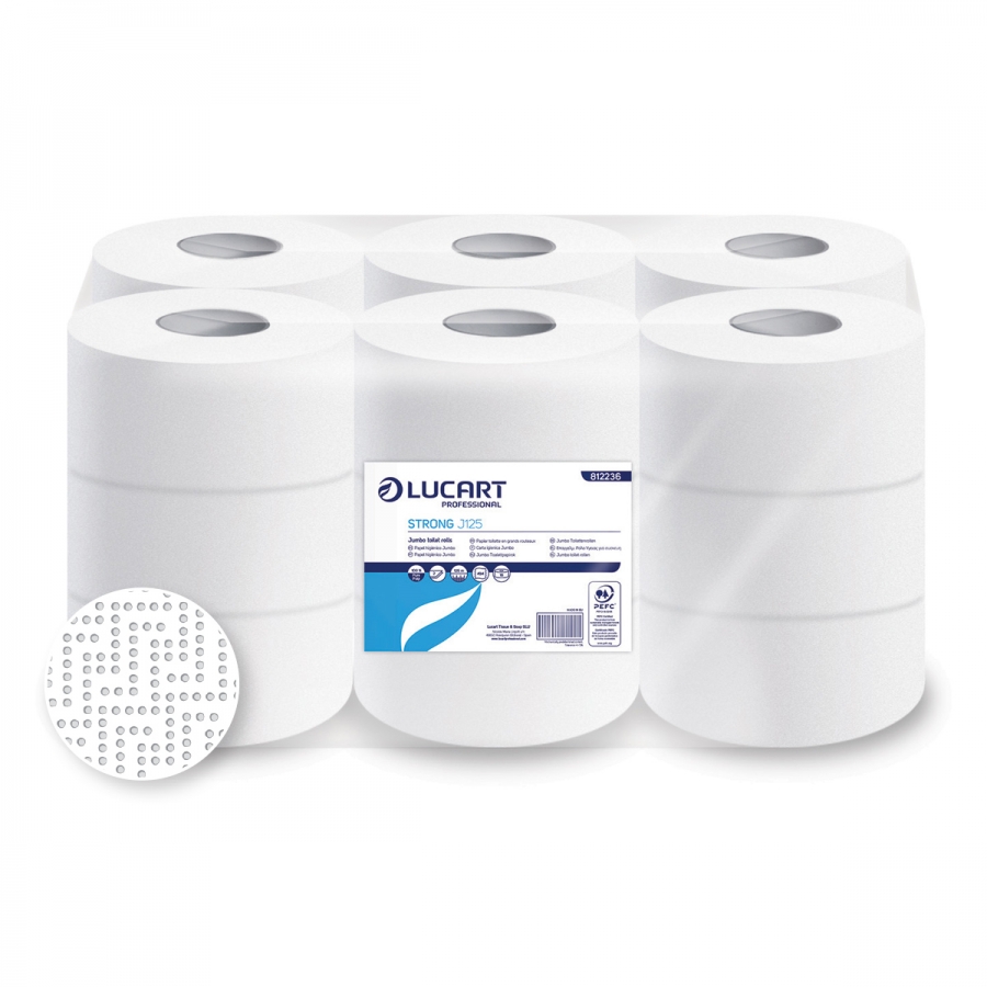 HIGIENICO PASTA PURA STRONG J125. FARDO 18 UNIDADES.